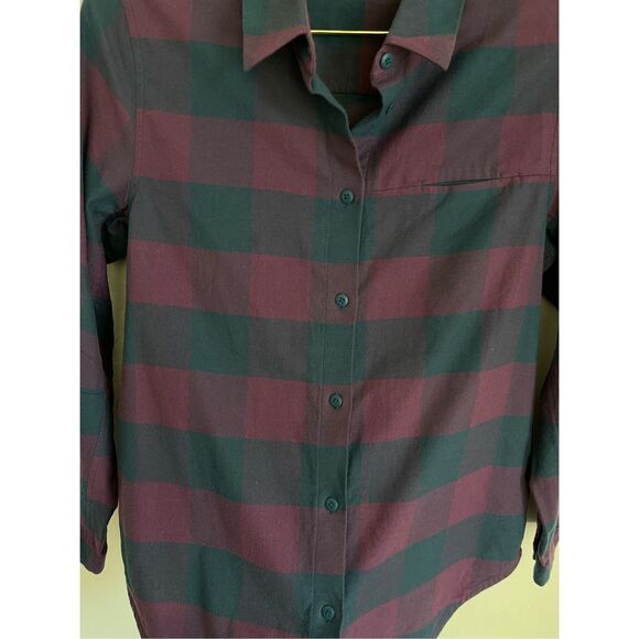 LULULEMON ATHLETICA Full Day Ahead plaid Flannel Shirt size 8 - Picture 2 of 8